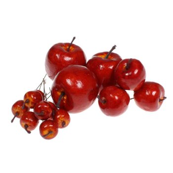 Dekoäpfel glänzend rot 5 cm Deko-Obst