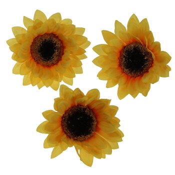Sonnenblumen-Köpfe zum Streuen 9 cm 3 Stück...