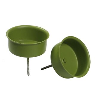 Teelicht-Kerzenhalter 40 mm olivgrün Teelichtstecker...