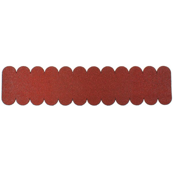 Mini Firstschindeln aus Bitumen Dachpappe rot 11,5 x 4,2 cm 12er Streifen