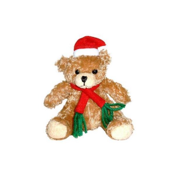 Weihnachtsteddy 13 cm Plüschteddy Teddybär Weihnachtsschmuck
