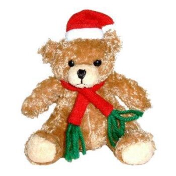 Weihnachtsteddy 13 cm Plüschteddy Teddybär...