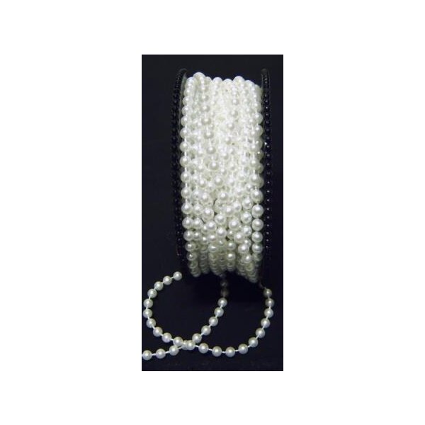 Perlenband weiss 4 mm
