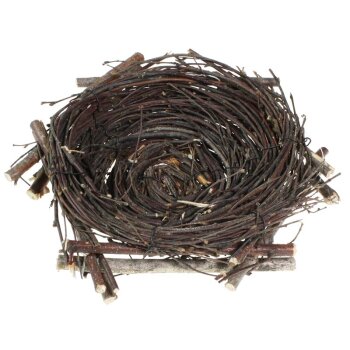 Deko-Nest aus Birkenreisig 18-20 cm
