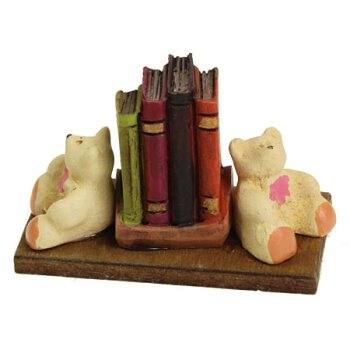 Buchstützen Teddybär mit Büchern 4 cm...