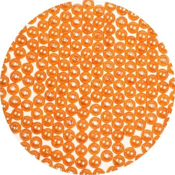 Perlen orange 8 mm mit Loch 250 Stück