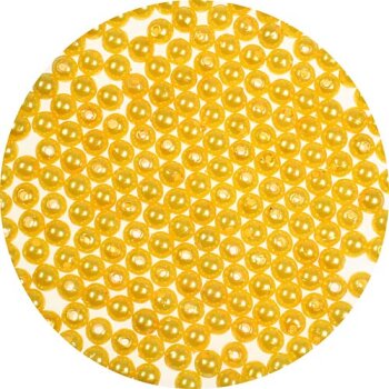 Perlen gelb 8 mm mit Loch 250 Stück