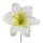 Lilien-Blüte aus Kunststoff 12 cm am Draht wetterfest Grabschmuck Grabblumen