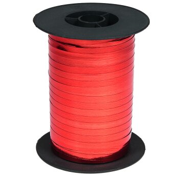 Ringelband Kräuselband Polyband glanz-rot 4,8 mm