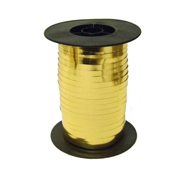 Ringelband Kräuselband Polyband 5 mm glanz-gold