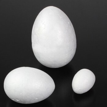 Styropor-Eier 8 cm Dekoeier aus Styropor