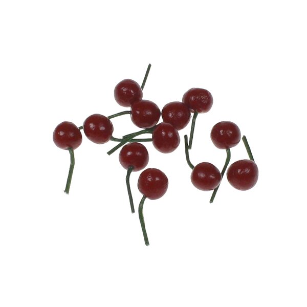 Mini-Kirschen rot mit Stiel M 1:12 Deko-Kirschen Deko-Obst