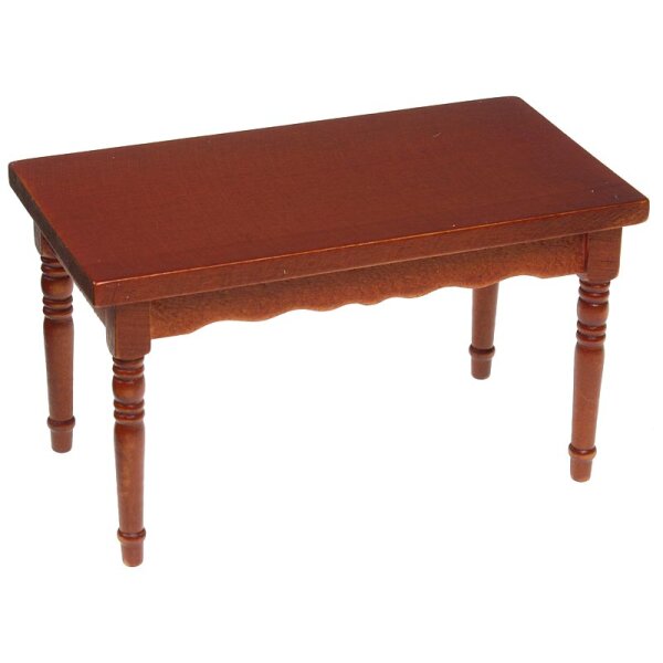 Wohnzimmer-Tisch mahagoni 11,5 cm M 1:12 Puppenstuben-Möbel