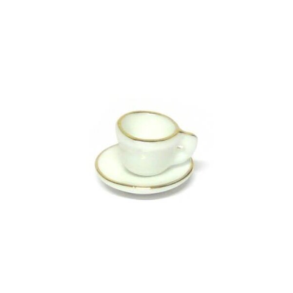Miniatur-Kaffeetasse mit Untertasse