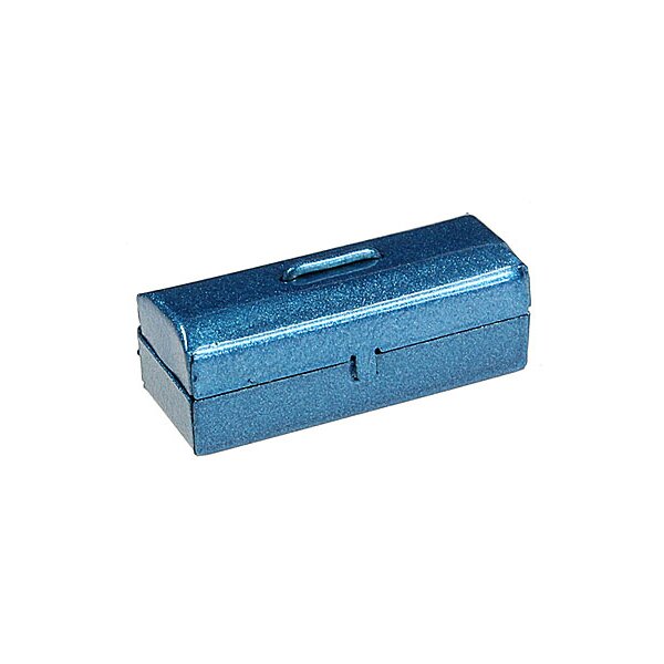 Werkzeugkasten Metall blau mini 3 cm