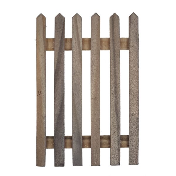 Mini Gartentor Verwittertes Holz Holztor 7,5 x 5,5 cm