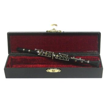 Deko-Klarinette 15,5 cm im Geschenkekoffer