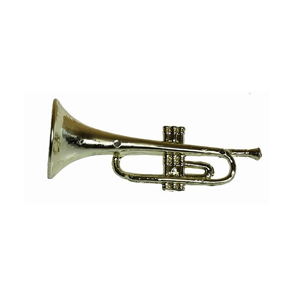 Deko-Trompete gold breit 7,5 cm