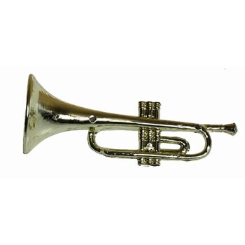 Deko-Trompete gold breit 7,5 cm