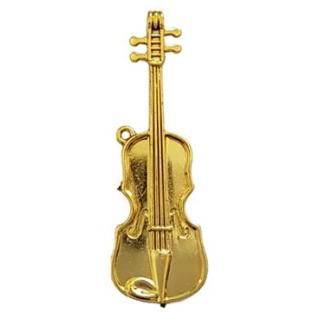 Deko-Geige gold 7 cm Mini-Geige Mini-Violine