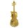 Deko-Geige gold 7 cm Mini-Geige Mini-Violine
