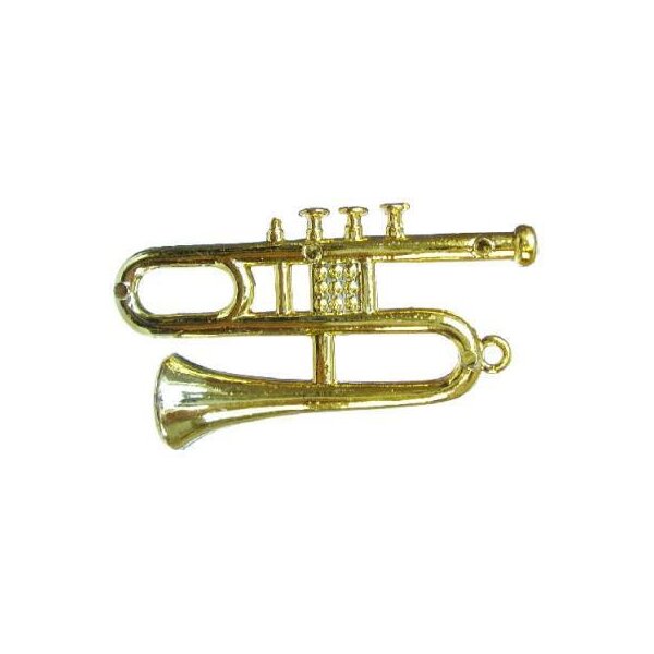 Deko-Trombone gold 7,5 cm