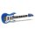 Mini E-Gitarre blau Premium 12 cm