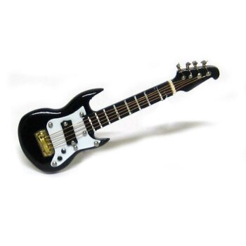 E-Gitarre mini schwarz 8 cm Mini-Gitarre Gitarre im...