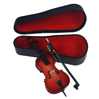 Miniatur-Cello 10 cm Premium Mini-Cello im Geschenkkoffer