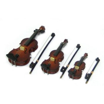 Miniatur-Violine 7,7 cm Premium Mini-Geige