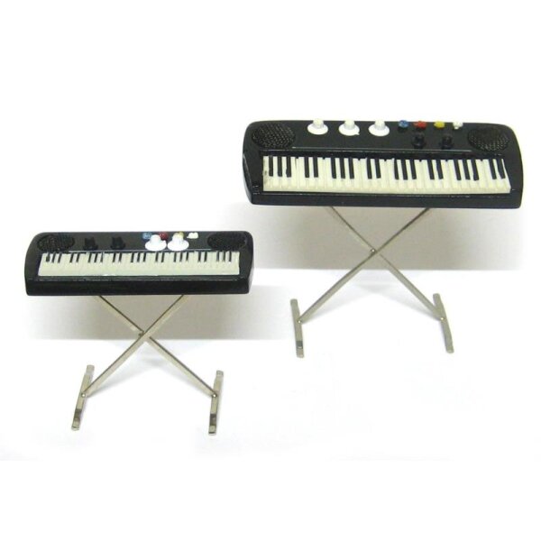 E-Piano mini 7 cm Mini-Keyboard Miniatur Deko Musikinstrument