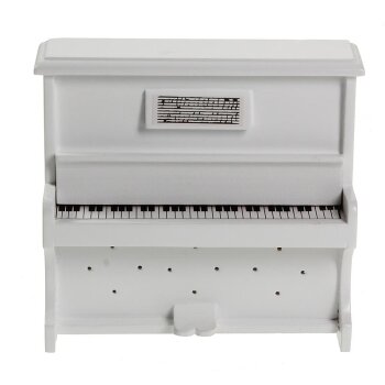 Miniatur-Klavier Mini-Klavier Miniatur-Piano weiss 10 cm