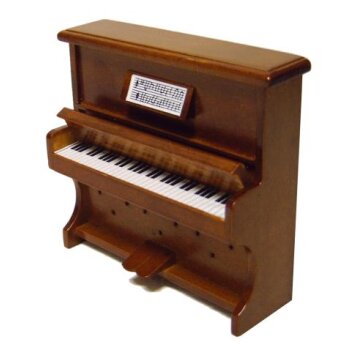 Miniatur-Klavier Mini-Klavier Miniatur-Piano mahagoni 10 cm