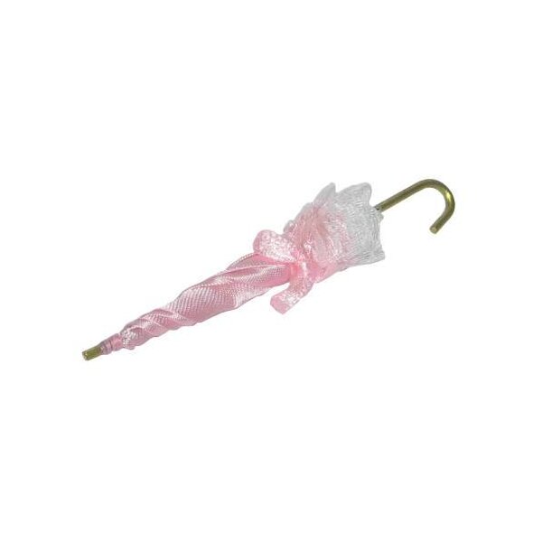 Miniatur-Regenschirm rosa 8 cm
